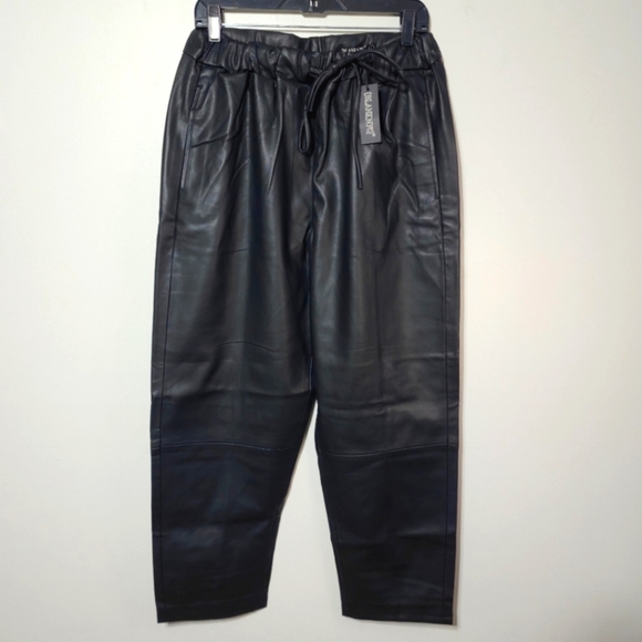 Blank NYC Vegan Leather Pants In Nowhere Road - Picture 7 of 9